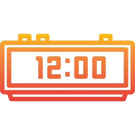 Digital clock icon