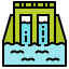 Hydroelectric dam icône 64x64