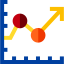 Line chart icon 64x64