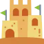 Sand castle icon 64x64