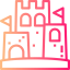 Sand castle icon 64x64
