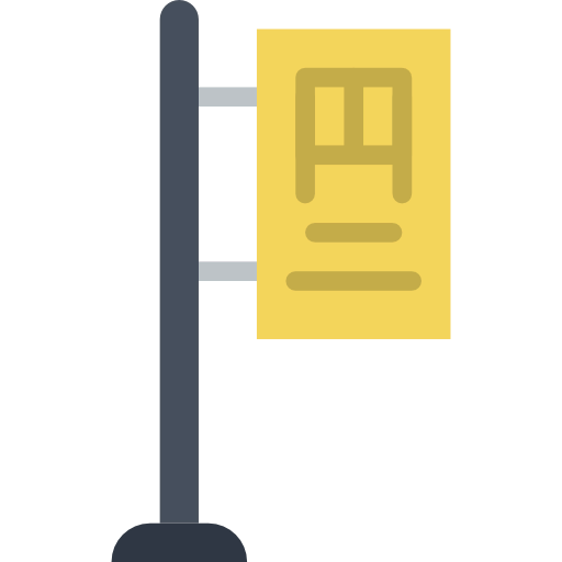 Bus stop icon
