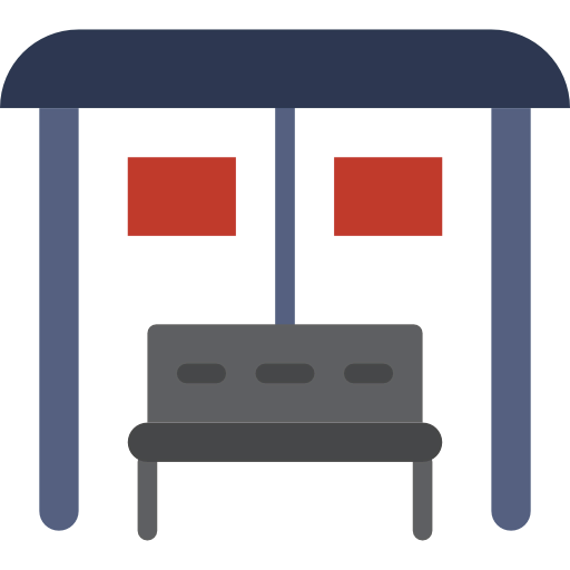 Bus stop icon