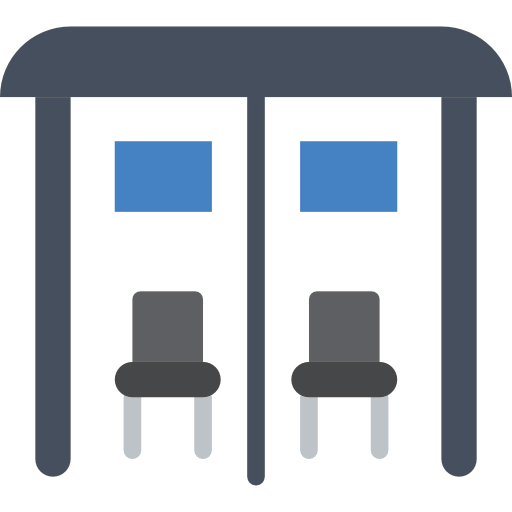 Bus stop icon