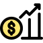 Money growth icon 64x64