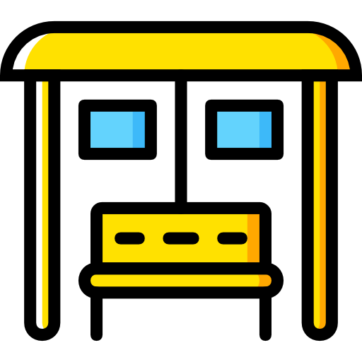 Bus stop icon
