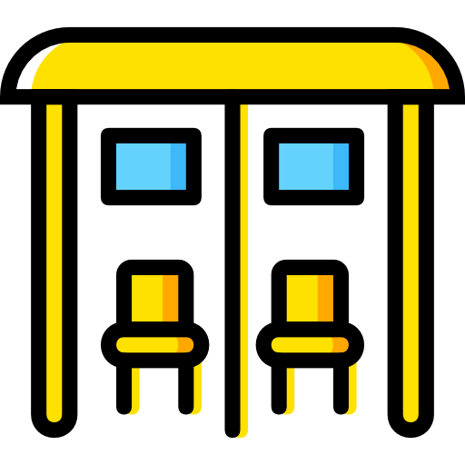 Bus stop icon