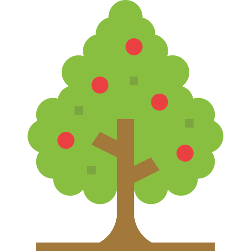 Orange tree icon