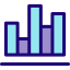 Bar chart icon 64x64