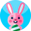Easter bunny icon 64x64