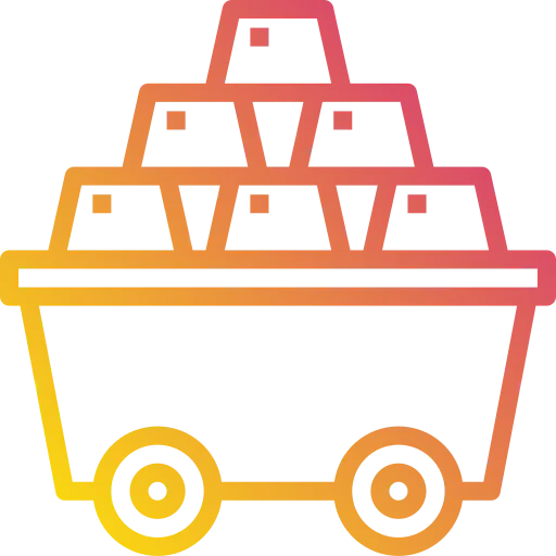 Gold stack icon