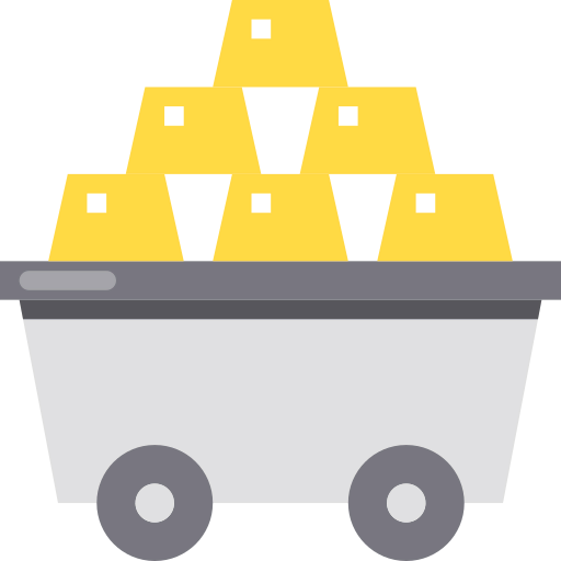 Gold stack icon