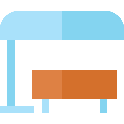 Bus stop icon
