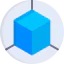 3d cube ícone 64x64