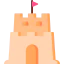 Sand castle icon 64x64
