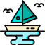Sailing boat icon 64x64