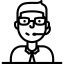 telemarketing phone operato icon 64x64