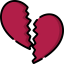Broken heart icon 64x64