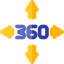360 degrees アイコン 64x64