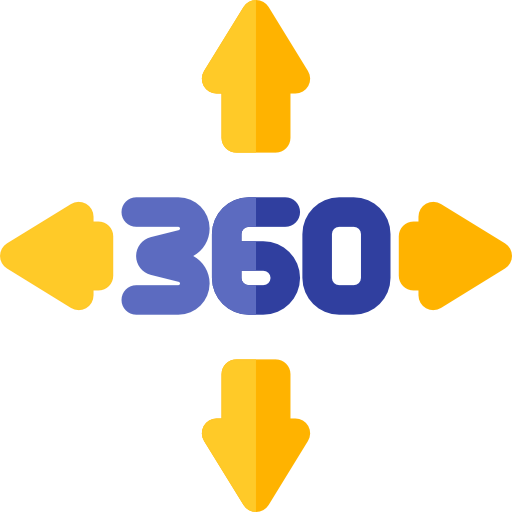 360 degrees icon