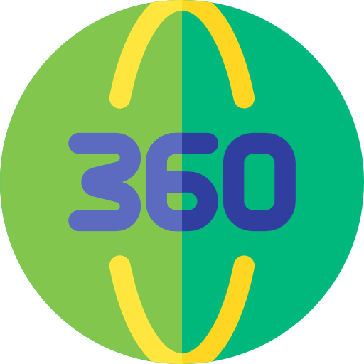 360 degrees icon