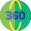 360 degrees アイコン 64x64