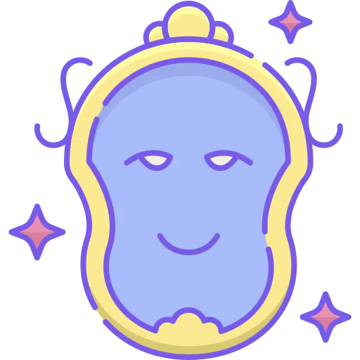 Magic mirror icon
