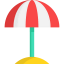 Sun umbrella icon 64x64