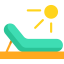Sunbed icon 64x64