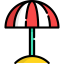 Sun umbrella icon 64x64