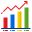 Bar graph icon 64x64