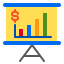 Bar chart icon 64x64
