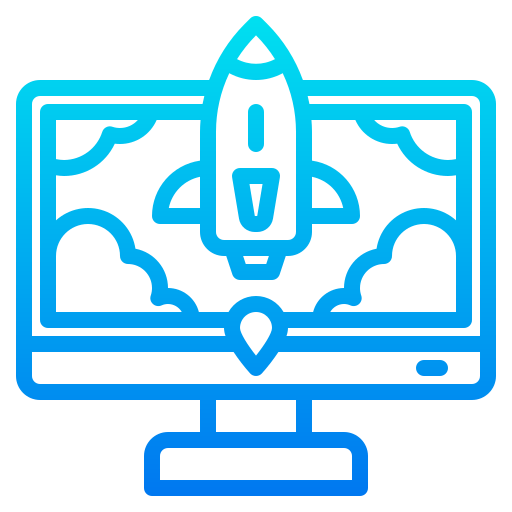Rocket launch icon