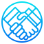 No handshake ícono 64x64