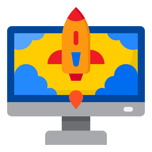 Rocket launch icon