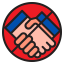 No handshake ícono 64x64