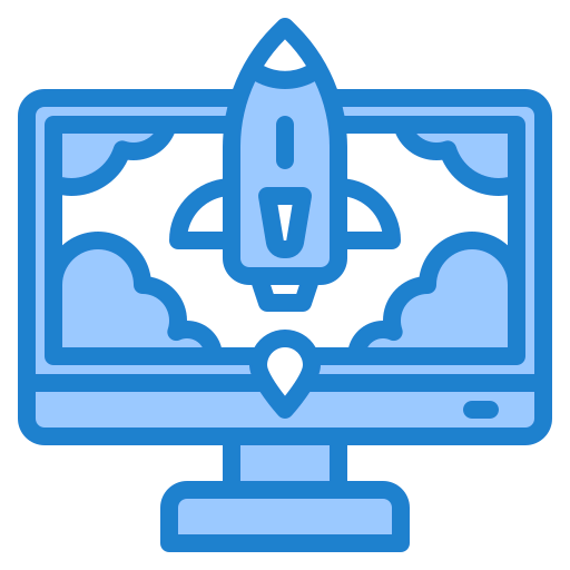 Rocket launch icon