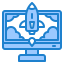 Rocket launch icon 64x64