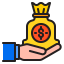 Money bag icon 64x64