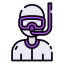 Scuba diver icon 64x64