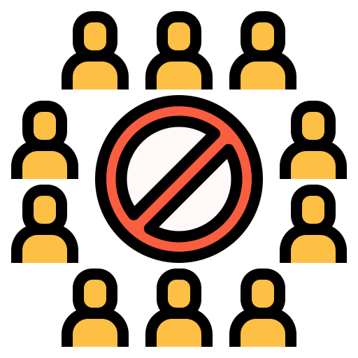 Avoid crowds icon