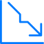 Line chart icon 64x64