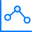 Line graph icon 64x64