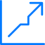 Line chart icon 64x64