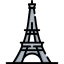 Eiffel tower icon 64x64