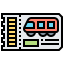 Train ticket icon 64x64