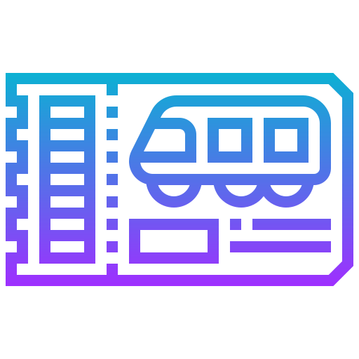 Train ticket icon