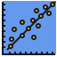 Linear regression icon 64x64