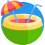 Coconut drink icon 64x64