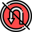 No turn іконка 64x64